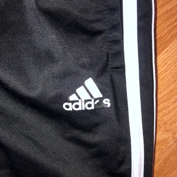 ADIDAS Kids 16 Black Classic 3 Stripe Joggers Pants Sweatpants - Picture 2 of 8
